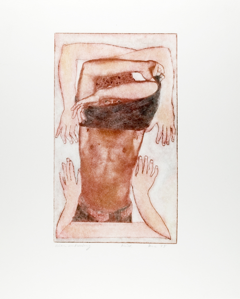 <strong>Keith Smith</strong>Alan Undressing,1975Photo etching, 21.50 x 12.50 cm (image)Visual Studies Workshop Collection, Gift ofthe artist1977:0070:0015