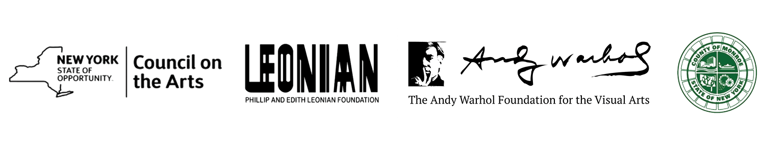 New York State Council on the Arts, Leonian Foundation, The Andy Warhol Foundation for the Visual Arts, Monroe County, NY