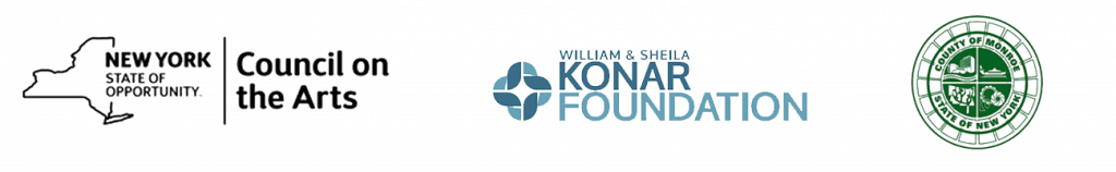 NYSCA, Konar, and Monroe County logos