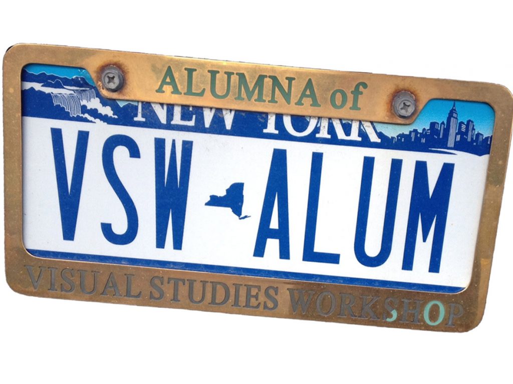 A license plate that reads: VSW Alum.