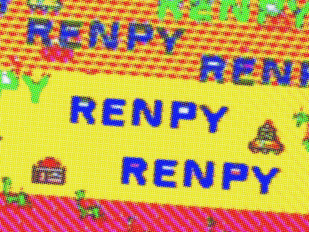 Glitchy image of the word RenPy