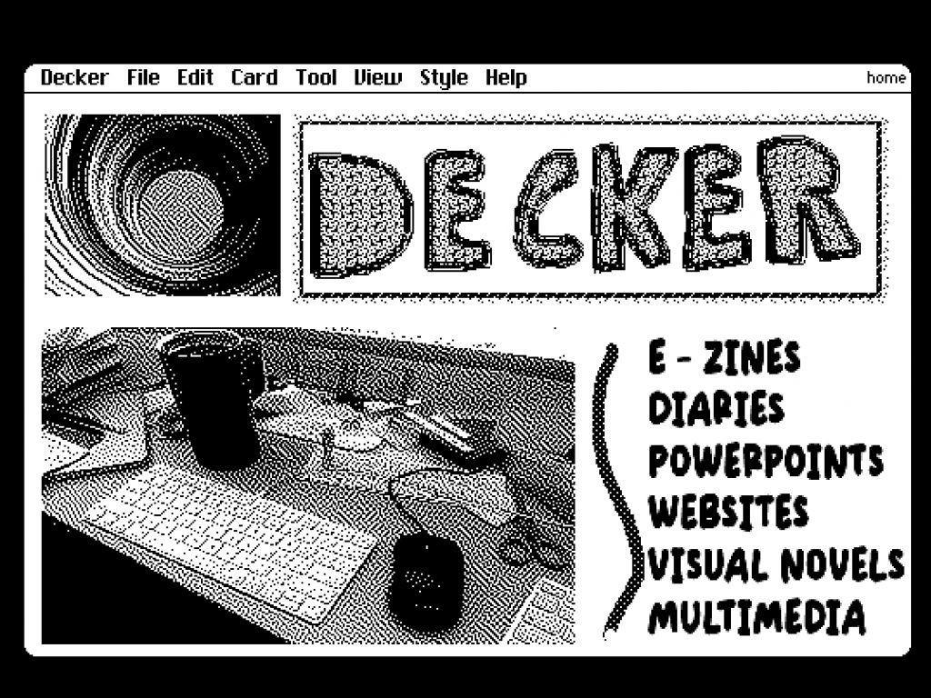 Decker UI with image of computer keyboard and mouse.