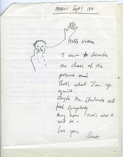 Letter to Nathan Lyons (1971)