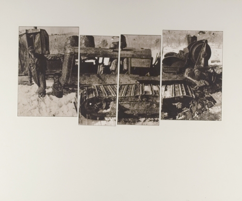 <strong>John Wood</strong>Untitled [Tractor] ca. 1965Kodalith print,36 x 43 cm diameterVisual Studies Workshop Collection,Gift of the artist1975:0012:0025